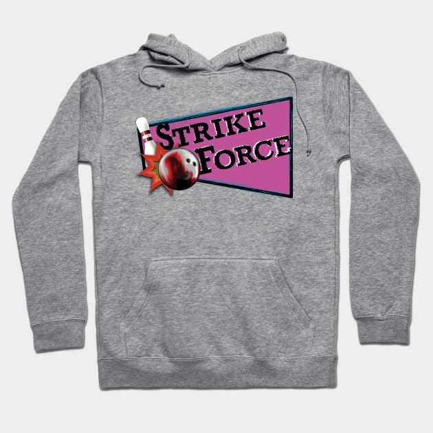 Strike Force - Bowling - 80's Retro Logo Hoodie by OutPsyder